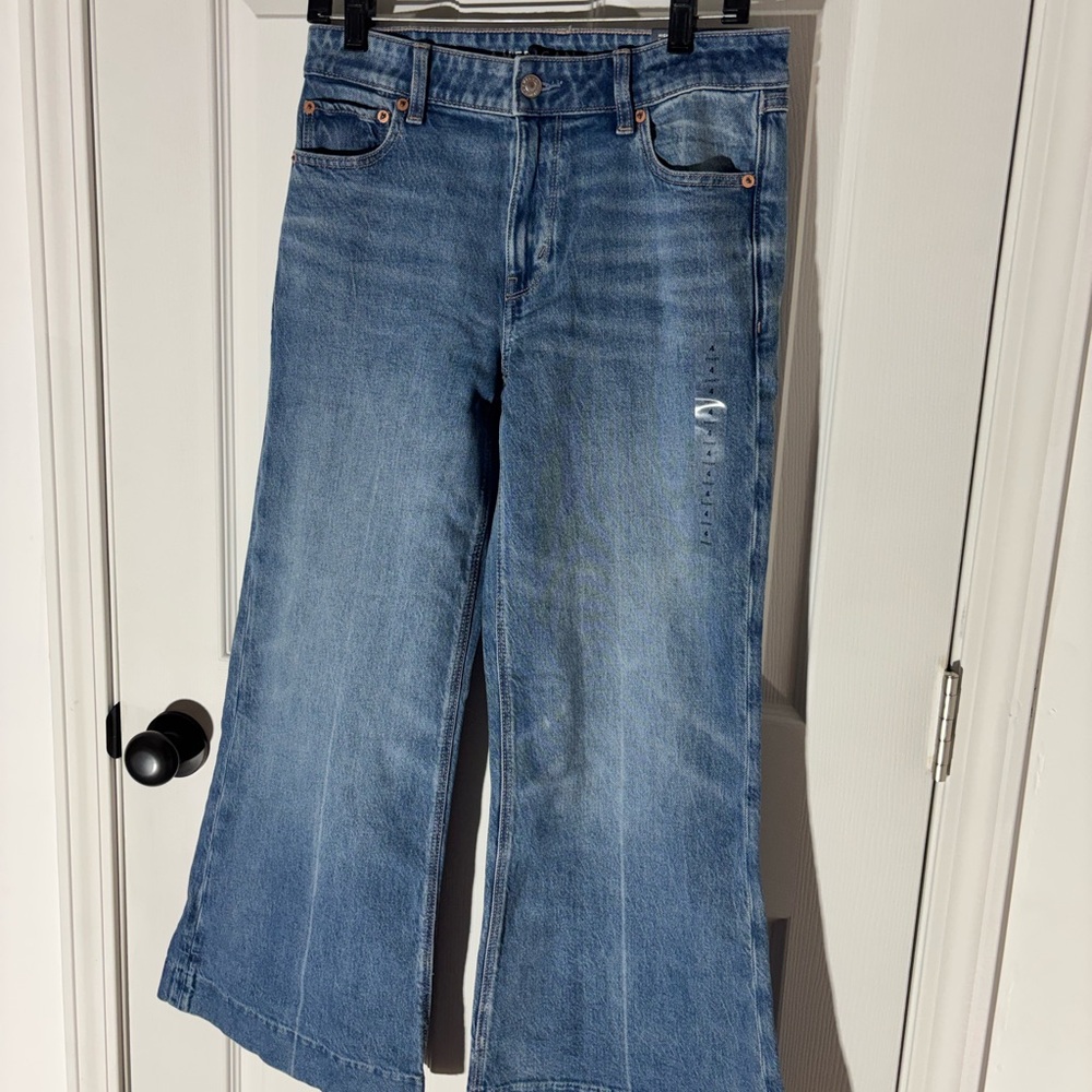 American Eagle Outfitters Light Blue Wide Leg Jeans